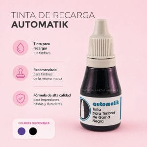 Tinta recarga para timbres automatik