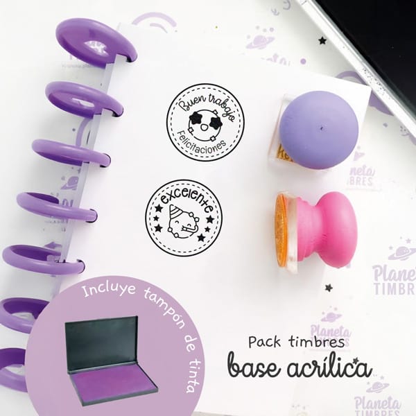 Pack timbres base acrílica