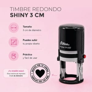 Timbre circular 3 Shiny cm