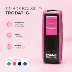 TIMBRE BOLSILLO TRODAT G (GRANDE)