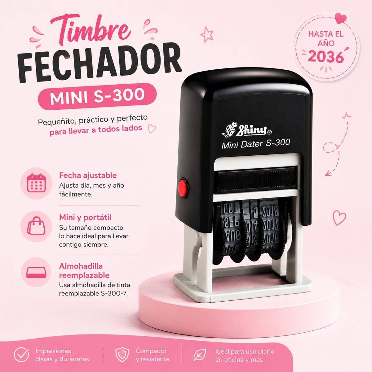 Timbre Fechador Mini Shiny S-300